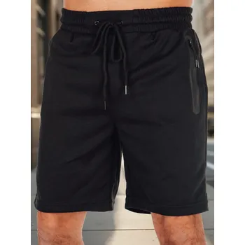 Pánské kraťasy Černé pánské látkové kraťasy s kapsami na zip SX2474 Velikost: 2XL