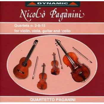 Zahraniční hudba CD Niccolò Paganini: Quartets N. 2 - 8 - 15 For Violin, Viola, Guitar And Cello 2015 Digital