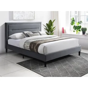 Postel Postel dvoulůžková 140cm šedá MALAGA VELVET