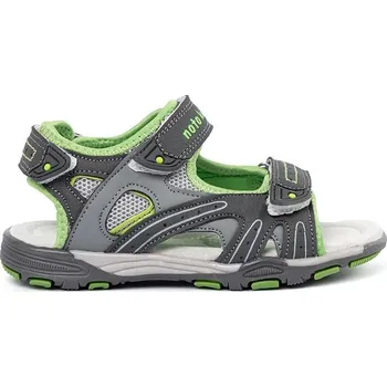 Dívčí sandály Trendy šedé dětské sandály na plochém podpatku 31