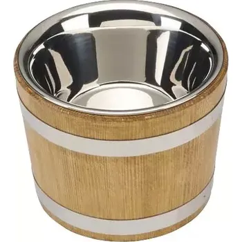 Dóza na potraviny Anti-Pasti - Dřevěný sud z modřínového dřeva barvený