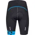 cyklistické kraťasy Force B30 do pasu s vložkou černé/modré, S