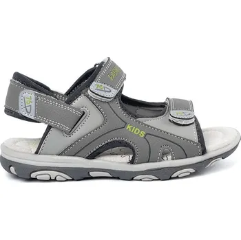 Dívčí sandály Pěkné šedé sandály dětské bez podpatku 31