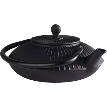 Konvice na čaj Čajová konvice APS Asia, objem: 0,8 litru, výška: 150 mm, průměr: 180 mm, černá