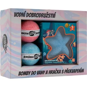 Výtvarná sada Kosmetická sada pro děti (2x šumivá bomba, hračka - sádrová hvězdice)