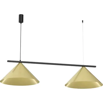 Závěsné svítidlo Capital, 2x zlaté kovové stínítko, (fi 46cm), b