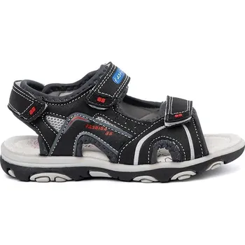 Dívčí sandály Praktické sandály dětské černé na plochém podpatku 30