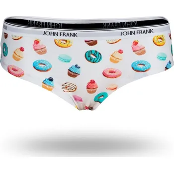 Kalhotky Dámské kalhotky hipster John Frank WJFD-H18 Bílá S