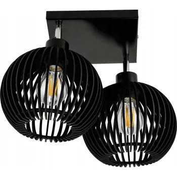 BERGE LED stropní svítidlo dřevěný lustr do pokoje 2xE27 dřevěný P0005/2XLUCA05-B