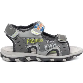 Dívčí sandály Módní šedé sandály dětské na plochém podpatku 31