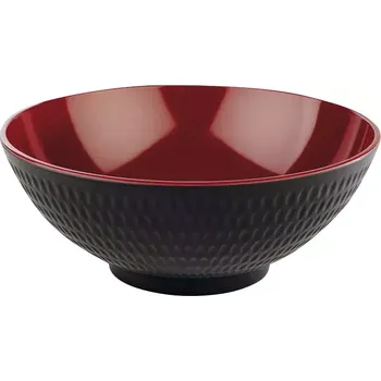 APS ASIA Plus miska, černá/červená, objem: 2,20 litru, výška: 95 mm, průměr: 240 mm