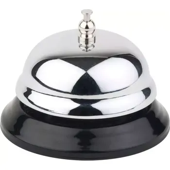 APS Recepční zvonek, černý, výška: 60 mm, průměr: 100 mm