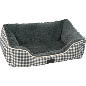 Pelíšek pro psa Pelech pro psy Super Domino 85x120 cm šedá