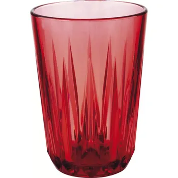 Sklenice APS Crystal Sklenice, obsah: 0,15 litru, výška: 95 mm, průměr: 70 mm, červená