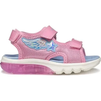 Dívčí sandály Dívčí sandály Geox J SANDAL CIBERDRON A 28 Růžová, Světle modrá, Bílá