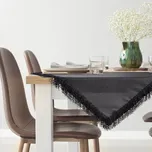 UBRUS JASPER 85X85 CM ČERNÝ