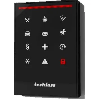 WRE 121A BK - Docházkový terminál s kapacitními tlačitky a duální čtečkou