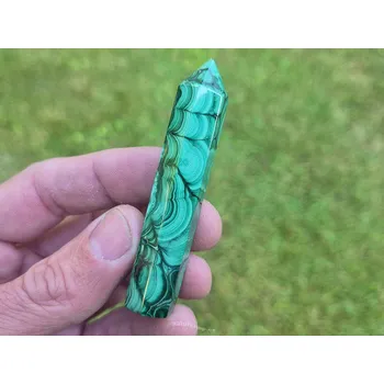 Přírodní kámen Špice z malachitu 38g