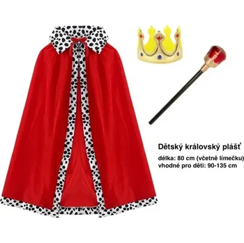 Karnevalová maska Kostým krále pro děti i dospělé Dětská: 90-135 cm