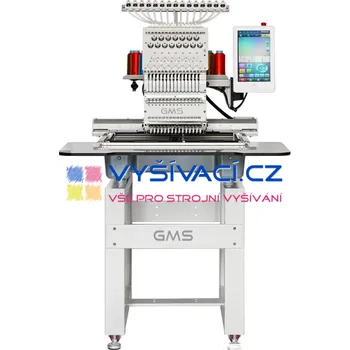 GMS vyšívací stroje vyšívací stroj GMS-FT1501N/A15 průmyslový jednohlavový 15-ti jehlový v kompletní výbavě (stojan, vyšívání čepic, navíječ, red laser, WIFI) vybavení stroje: vyšívací stroj se stojanem a s vyšíváním čepic s osobním odběrem v provozovně P