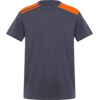 Dámské oblečení Pánské tričko Expedition modrošedá-oranžová (2331) 3XL
