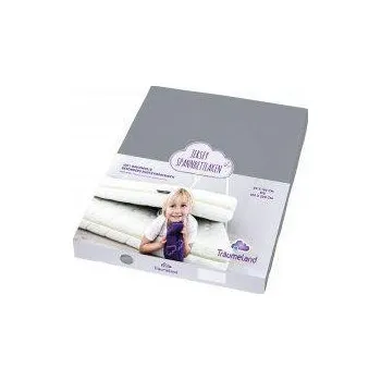 Prostěradlo TRÄUMELAND Prostěradlo do junior postele bavlna 90 x 200 cm Antracit