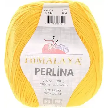 Příze Himalaya Perlina 60144 Žlutá (Příze Perlina 60144 Žlutá)