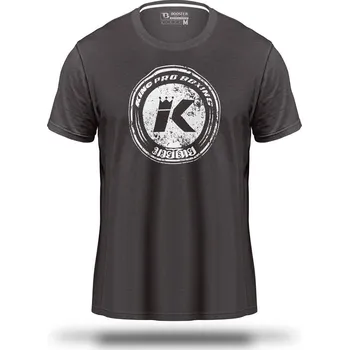 Tréninkové triko King Pro Boxing - šedá, KPB Logo Grey L