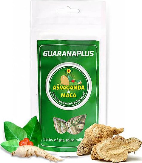 Ašvaganda + Maca,100 kapslí