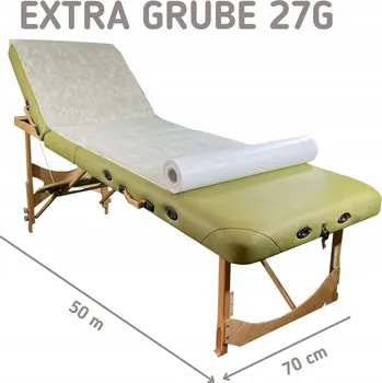 Medirole Vliesová podložka v roli bílá 70 cm x 50 m - QMS LINE Extra