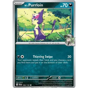 Karetní hra N's Purrloin 096/159 - Journey Together Typ karty: Reverse Holo