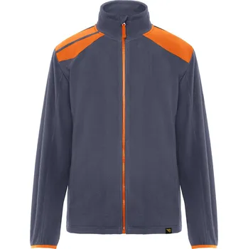 Pánská mikina Pánská fleecová mikina Terrano modrošedá-oranžová (2331) XL