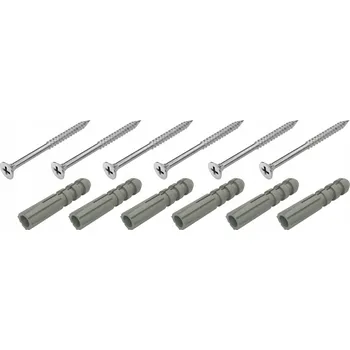 Vrták Šrouby 4,5x60 mm + Hmoždinky 8x40 mm Sada 6 ks