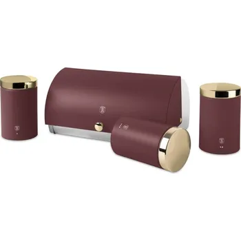 Dóza na potraviny BERLINGERHAUS Chlebník a sada dóz na potraviny 4 ks Leonardo Collection BH-6737