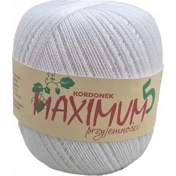 Příze Háčkovací Příze Opus Natura bavlněný bílý 400 m 100 g