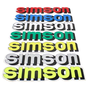 Samolepící dekorace Nálepka na nádrž "SIMSON" (1 KUS) Vyberte barvu:: Stříbrná