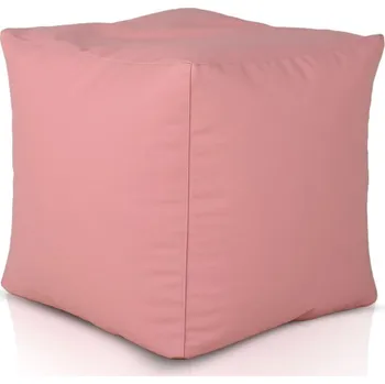 Taburet Taburetka světle růžová ekokůže