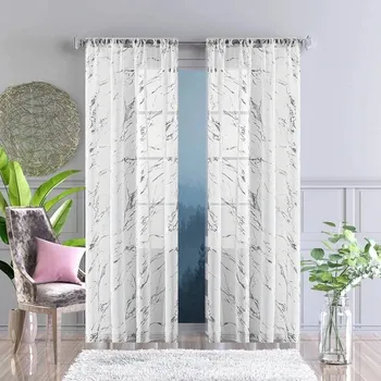 Záclona Elegantní záclona Stříbrné Dekory Silverstone (SM)