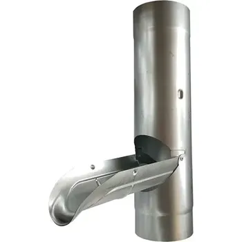 okap Chrlič svodu pozink 100mm (výklopka do sudu 100mm)