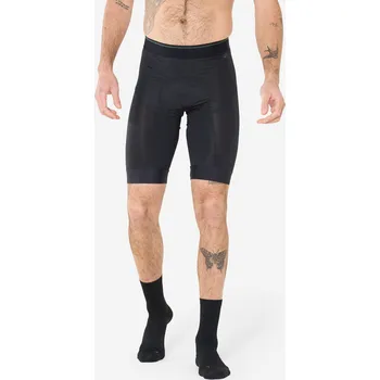 Cyklistické kalhoty ROCKRIDER Pánské spodní cyklistické kraťasy 500 Confort 3XL ZELENÁ|ČERNÁ