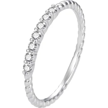 Prsten Agato Něžný stříbrný prsten se zirkony AGT-R57W 60 mm + 2 měsíce na vrácení zboží