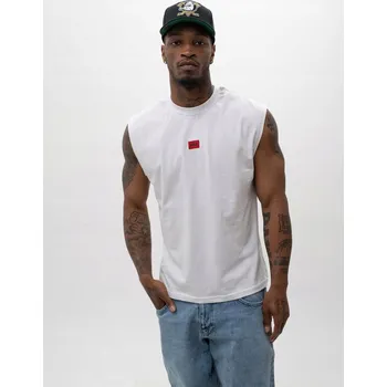 Pánské tílko Pánské bavlněné tílko Tank Top TRIČKO bez rukávů bílé Jigga L