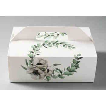 Svatební krabička na výslužku Green DR-7471 26 x 18 x 9,5 cm Krabička na výslužku Svatební krabička na výslužku Green DR-7471 26 x 18 x 9,5 cm