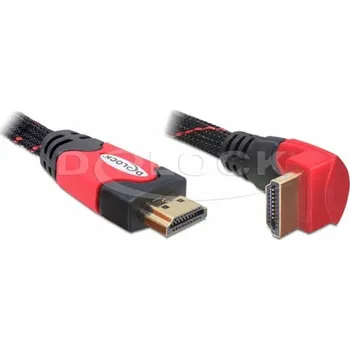Video kabel Delock HDMI 1.4 kabel A/A samec/samec pravoúhlý, délka 3 metry