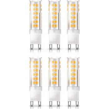 Žárovka 6x LED žárovka G9 6W = 50W Neutrální bílá