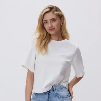 Reserved - Tričko s&nbsp;vyšíváním - krémová - WU857-01X - WU857-01X-L