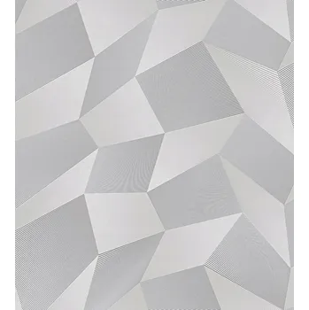 Fototapeta Vinylová tapeta na vliesu šedá 3D efekt moderní geometrie figury