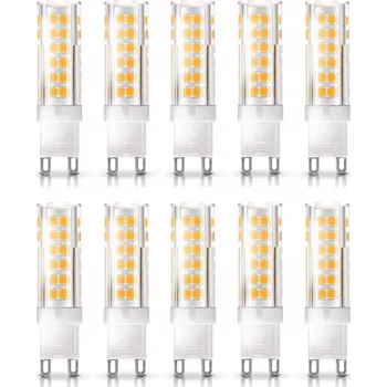 Žárovka 10x LED Žárovka G9 6W = 50W Neutrální Bílá