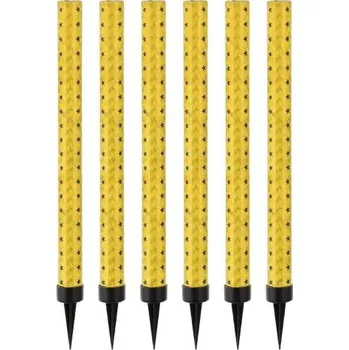 Dortová svíčka Zlaté dortové fontánky 18 cm – 6 ks