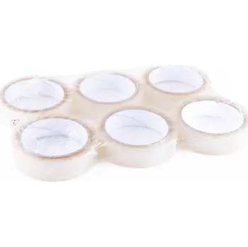 Lepicí páska Páska balící 25mm/66m transparentní /set 6ks